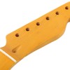 21-Fret Electric Guitar Neck Black Tone Point Handle Yellow Matte