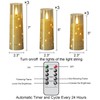 Wondise Flameless Flickering Candles with Embedded Star String Remote and