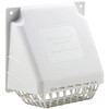 DEFLECTO Wide Mouth Dryer Vent Hood with Removable Bird Guard,