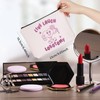 WCGXKO Sarcastic Gift Adult Humor Makeup Bag Live Laugh Lobotomy