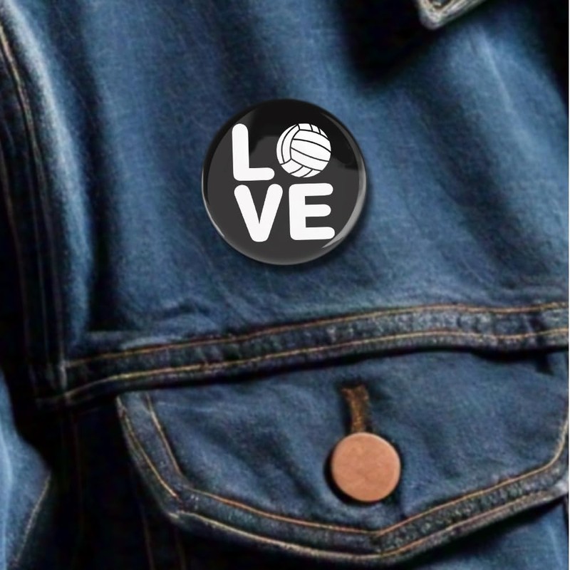 25 Pack - Volley Ball Fanatic Megapack Sports Pinback Buttons
