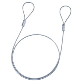 Sanwa Supply SLE-1W-1 Security Wire (Length 3.0 ft (1.0 m) / Thickness 0.1 inch (3.5 mm) e-Security Series