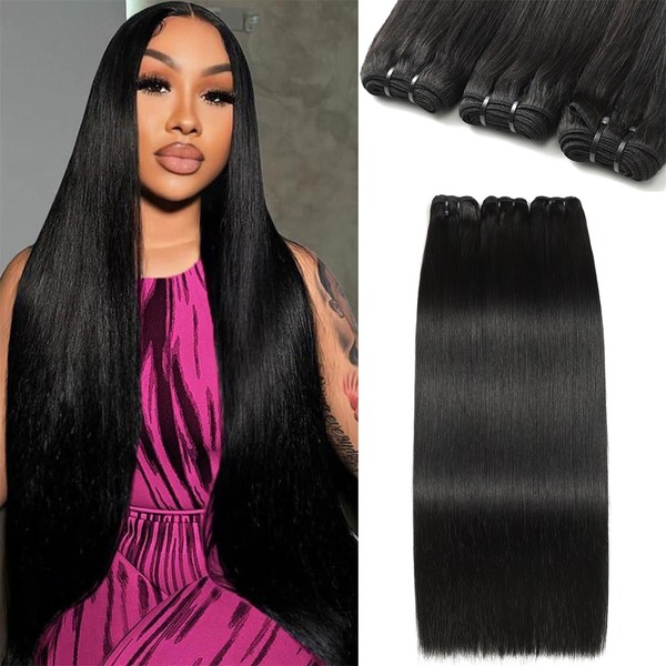 12A Human Hair Bundles 18 20 22 Inch Straight Bundles