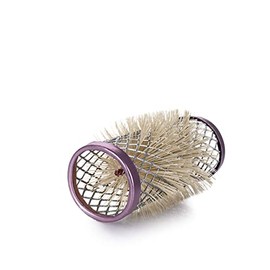 Ponik's Professional Metal Rollers, Wire Winders with Bristles - 24 mm - 12 Pieces - Bristle Rollers Set, Curlers, Purple