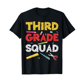 Third Grade Squad T-Shirt 3rd Grade Student Teacher Shirt T-Shirt