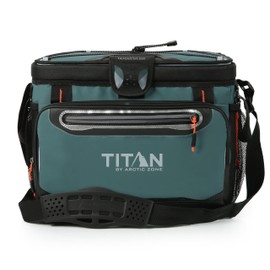 Titan by Arctic Zone 30 Can Zipperless Soft Cooler with HardBody Liner, Jungle Hunt