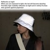 Reflective Hat Skin Friendly Breathable Stylish Cotton Bucket Hat for
