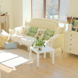 GEEORY Pillow Covers 18x18 Set of 4 Flowers Mason Jar Leaves Butterfly Spring Pillows Decorative Throw Pillows Green Pillowcase Summer Decorations Farmhouse Decor for Couch Sofa