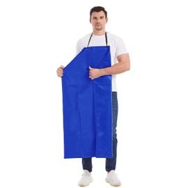 Nanxson Men's Waterproof Apron Factory Butcher Adjustable Work Apron CF3108 (blue, One Size)