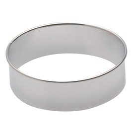 Piazza Set of 6 Round Shaped Cookie Cutters with Handle, 10 cm Diameter, 3 cm Height, 285565