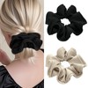 PUSCOBSY Satin Scrunchies Haargummi für Damen, Weich Haarschonende Haargummis ohne