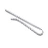 Kuzzoi Men's Tie Clip Artfully Textured Tie Clip (3.5mm) Polished