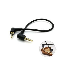 Gatuida Double Elbow Male to Male Aux Audio Cable Premium Connector for Car Computer and Smartphone Sound Transmission and Compatibility