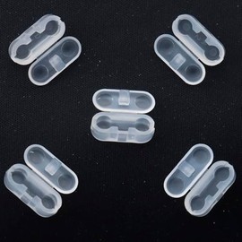 20 Pack Bead Chains Connector, 4.5mm #10 Ball Chain Cord Connector Clips for Window Blind Pull Chain Replacement/Repair (Clear)