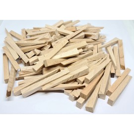 ShieldUp Small Wooden Wedges | Hardwood Spacers for Tiling & Flooring - Pack of 100, Brown