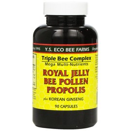 YS Organic Farms: Royal Jelly Bee Pollen Propolis w/Ginseng 90 ct