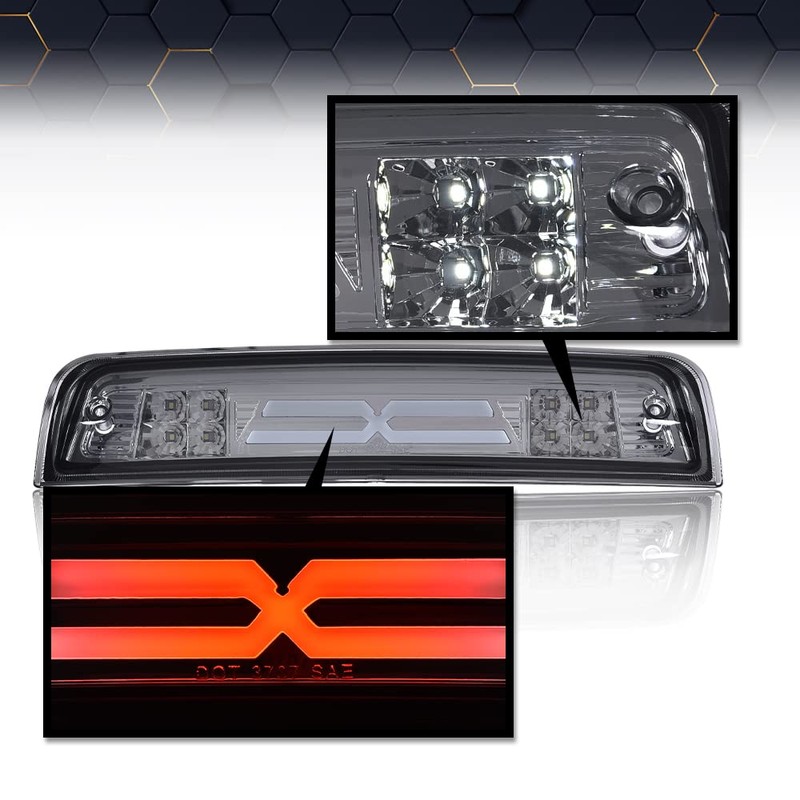 PIT66 LED Bar 3rd Brake Light, Compatible with 2009-2017 Dodge