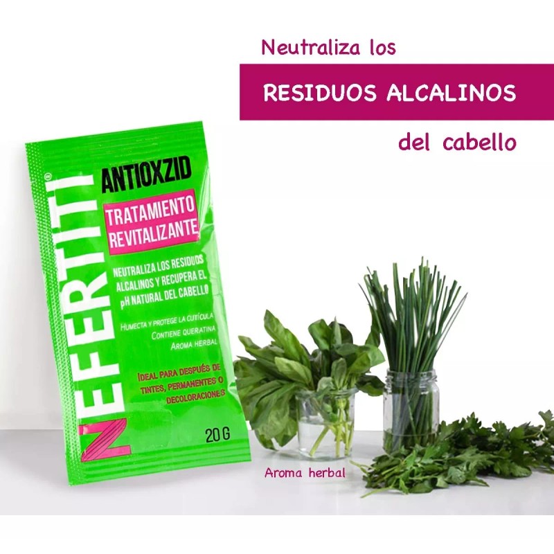 Nefertiti Kit Tratamiento Antioxzid Con Keratina Revitalizante 3pzas