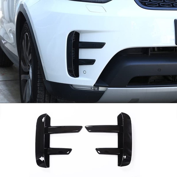 METYOUCAR Black ABS Car Front Fog Lamp Trim Decoration Strips