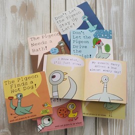 9PCS Mo Willems Pigeon Books Dont Let The Pigeon Drive The Bus Book Series Set, Pigeon Books Collection for Kids