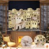 Peryiter Nativity Backdrop for Christmas 6 x 6 ft Bethlehem