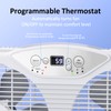 shinic Twin Window Fan, 9-Inch Blades Reversible Airflow, Thermostat Control,
