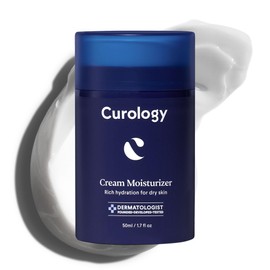 Curology Cream Moisturizer, Rich Hydrating Face Lotion for Dry Skin, with Shea Butter and Hyaluronic Acid, 1.7 fl oz