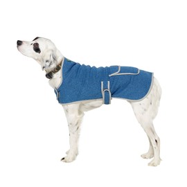 L.L.Bean 0SAN320000 Dog Sweater Fleece Jacket Large Rustic Blue