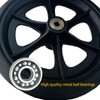 A pair of 8-Inch Solid Replacement Wheels Anti-Slip Front Wheels