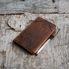 Distressed Genuine Leather Notebook Notepad Cover for Field Notes with