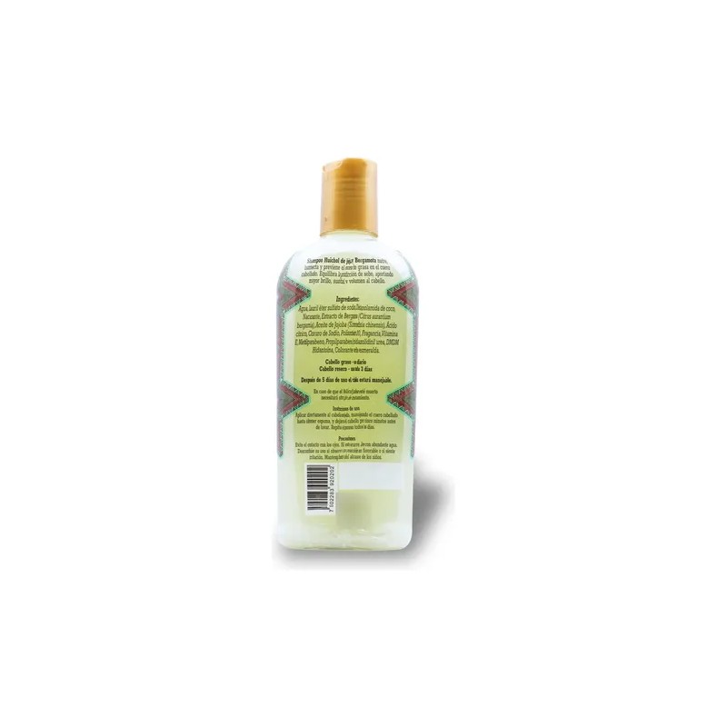 Shampoo Huichol De Jojoba Con Bergamota Brillo 250 Ml