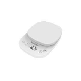 TERRAILLON - Precision Electronic Scales - Precision Scale - Dynamic Scale 0.1g/0.5g/1g - Capacity 2kg - Tare - Convert Liquids, Auto Shut Off - LCD Display - White