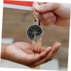WHAMVOX 4pcs Portable Keychain Compass Compact Aluminum Alloy Navigation Pendant