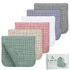 Looxii Muslin Burp Cloths 100% Cotton Muslin Cloths Large 20''x10''