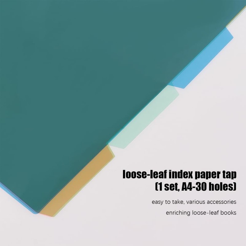 Index Sheet Divider Card Sheet a4 30 Holes Divider Labels