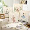 Wovnet 12 Pieces Ballerina Canvas Tote Bags Ballet Bags Bulk