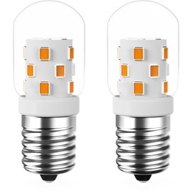 GIVOIVEC LED Microwave Oven Bulb,E17 LED Bulb dimmable, Suitable for Microwave Oven Bulbs, LED Electrical Bulb Above Stove, 3W 380LM Warm White 3000K 2 Pack (Warm White 3000K 2 Pack)