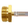 Uenede 2PCS Brass 1/4" Barb x 3/4"GHT Male Garden Hose
