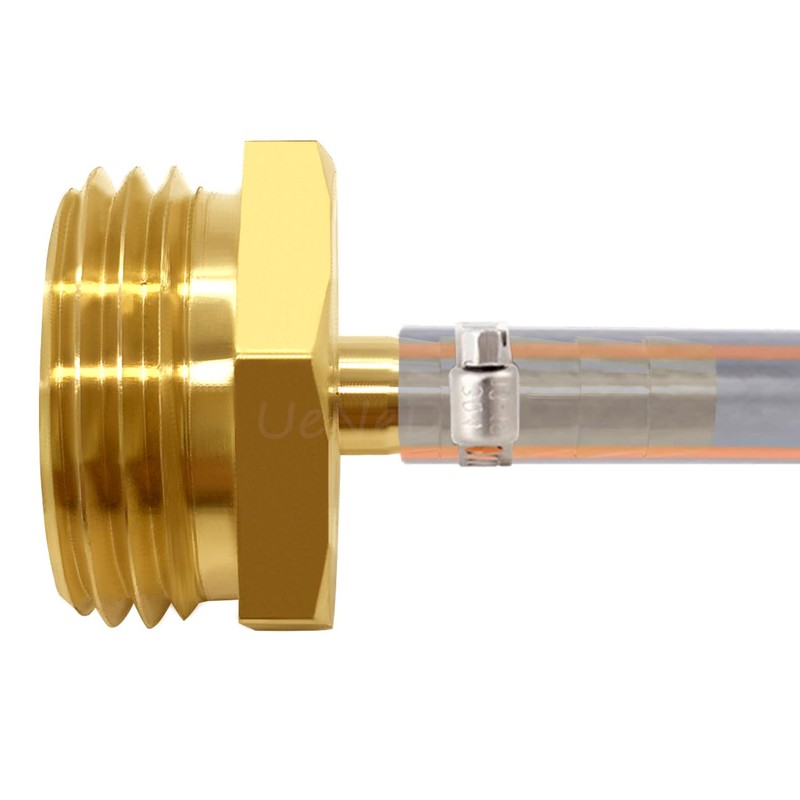 Uenede 2PCS Brass 1/4" Barb x 3/4"GHT Male Garden Hose