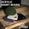 Librass Short Beanie, Watch Cap, Knit Hat, Shallow, Cold Protection,