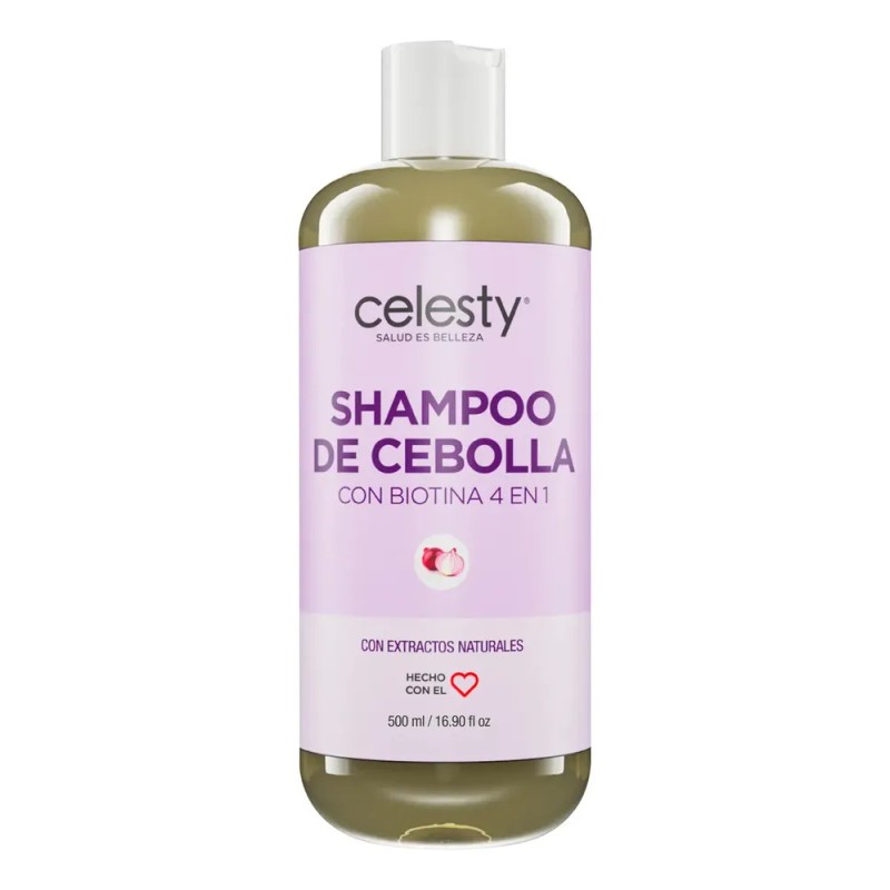 Shampoo De Cebolla Con Biotina 4 En 1 Sin Sal