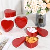 Blulu 18 Pcs Heart Shaped Metal Tins with Lids Valentine's