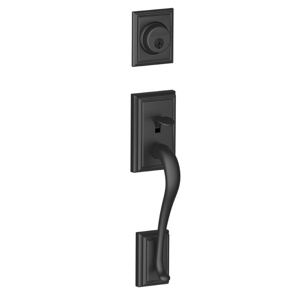 Schlage F92-ADD Addison Dummy Exterior Handleset from The F-Series, Matte