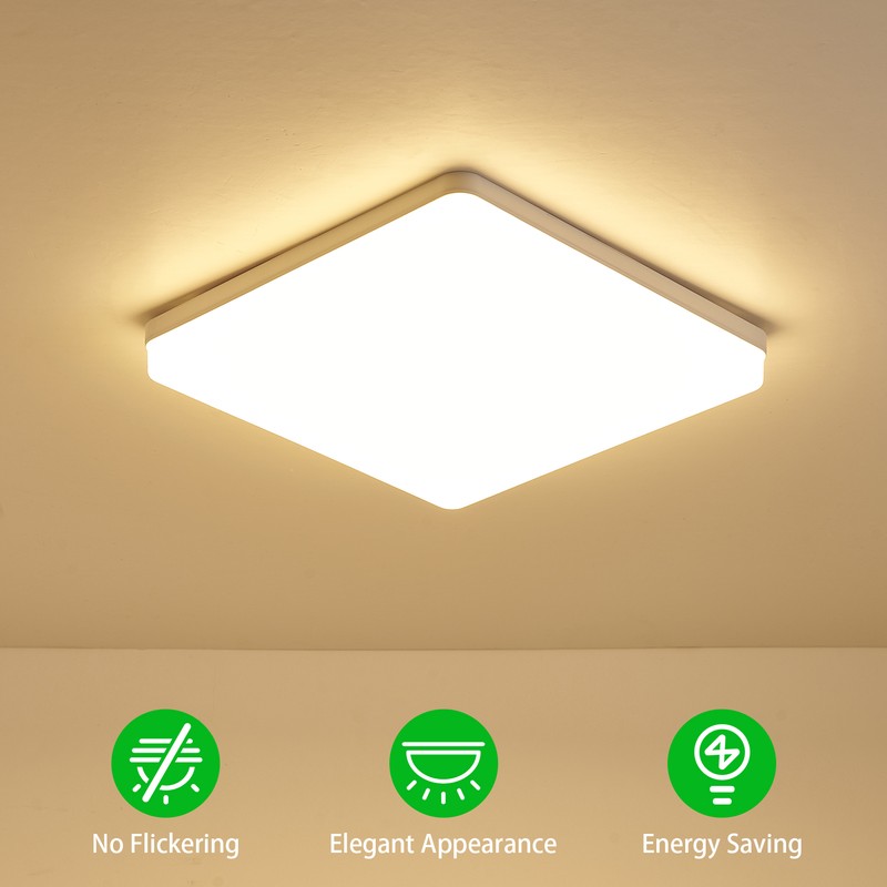 LEDs Ceiling Light Flush Mounting 18W Square Ceiling Lamp for