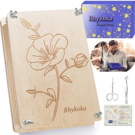 Rhykoka Rhykoka Large Flower Press Kit for Adults, 10 Layers 30 x 21 CM DIY Wood Press Kit, Arts and Crafts Lovers