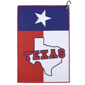 CybGene Texas Gifts for Men Women, Monogrammed Golf Towels for Golf Bags for Men and Women on Retirement, Birthday, and Christmas - 16”x 24” Microfiber Golf Towel - Texas