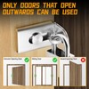 GEMASP Sliding Door Lock, 90 Degree Door Hasp Latch Lock,