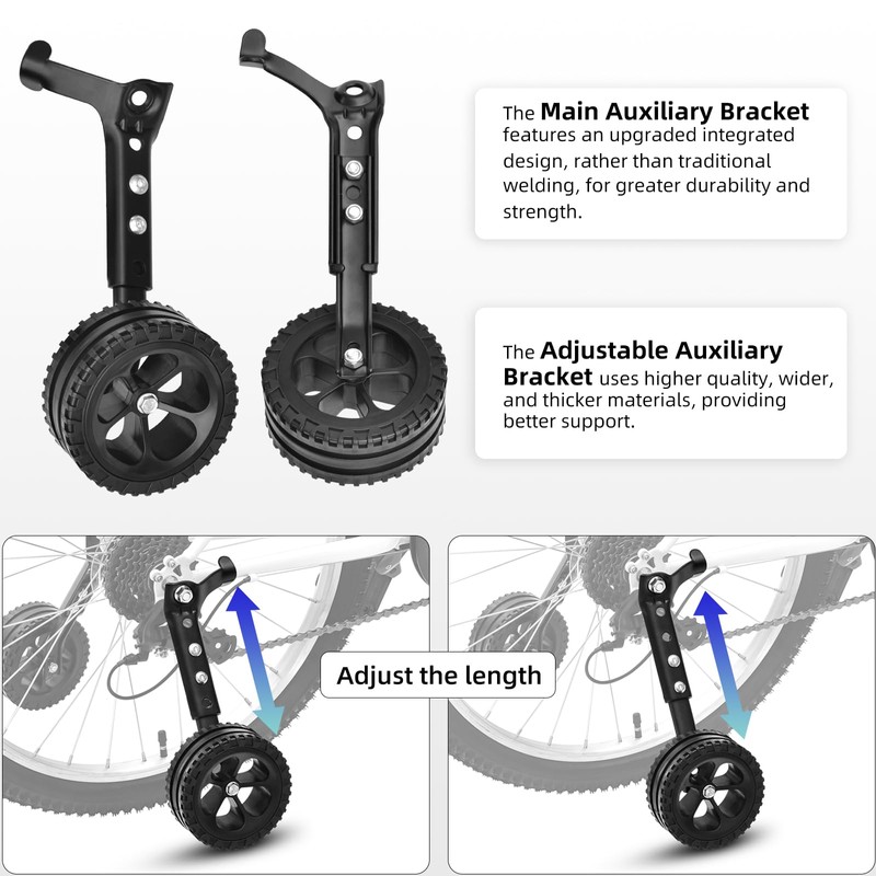 HUASION Adjustable Bike Trainning Wheels Kids Bicycle Training Wheels Kit