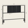 MAHANCRIS Full Size Headboard Only, Metal Headboard with Adapters, Minimalist