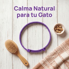 4 Pzs Collares Calmantes Gatos, Collar para Gatos Calmante Impermeables, Ajustables y Seguros Collar para Gato Calman,Relajan, Son Cómodos y se Desconectan Fácilmente Efecto de larga duración(púrpura)